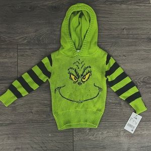 NWT Grinch Who Stole Christmas Hooded Sweater 6-9M